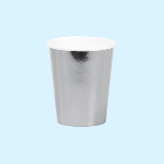 Pappersmugg 8-pack - Silver