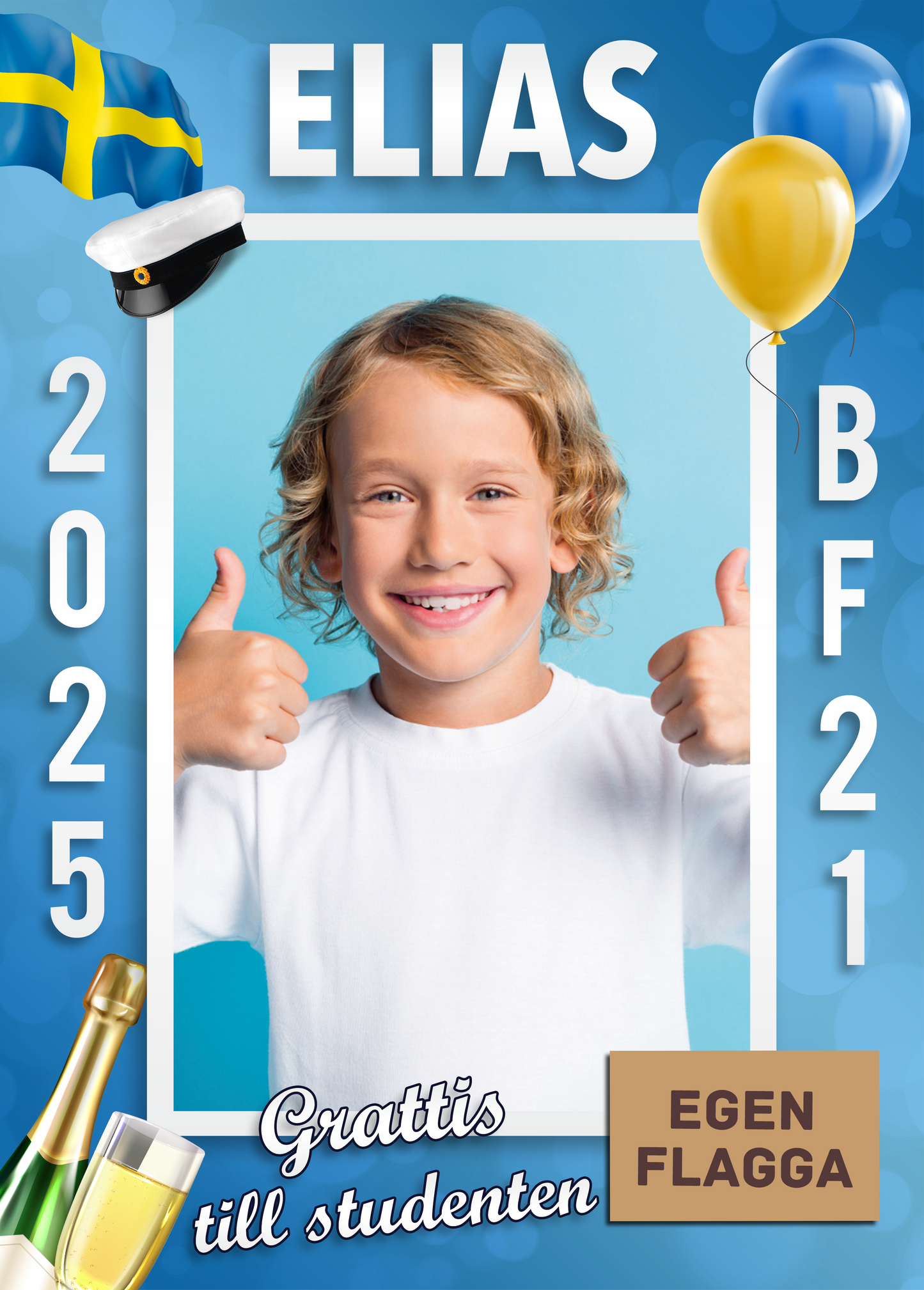 Studentplakat 16 (Egen flagga) - Designa själv