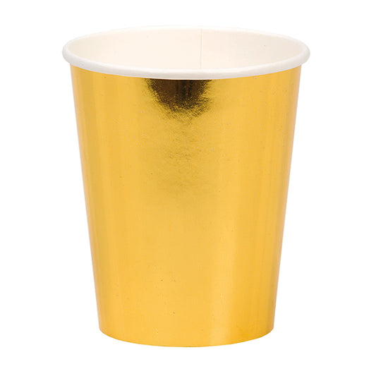 Pappersmugg 8-pack - Guld