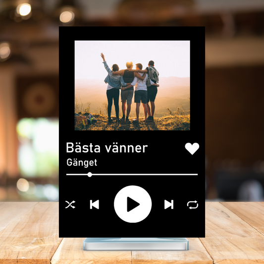 Musiktavla Svart - Designa själv