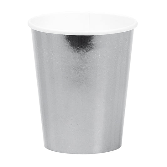 Pappersmugg 8-pack - Silver