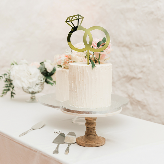 Cake Topper - Vigselringar